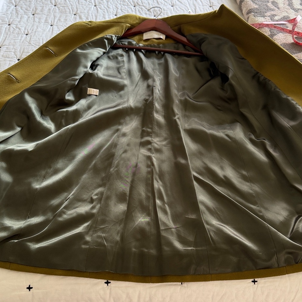 Fleurette olive Women's Coat - Picture 10 of 12